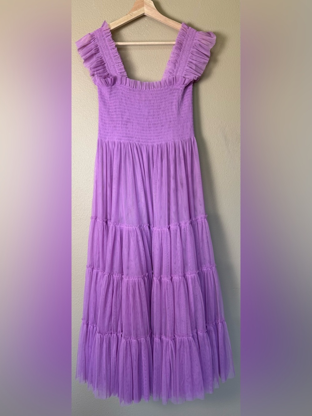Hill House Collectors Ellie Nap Lavender Ruffled Tulle Dress Size Large - Picture 2 of 5
